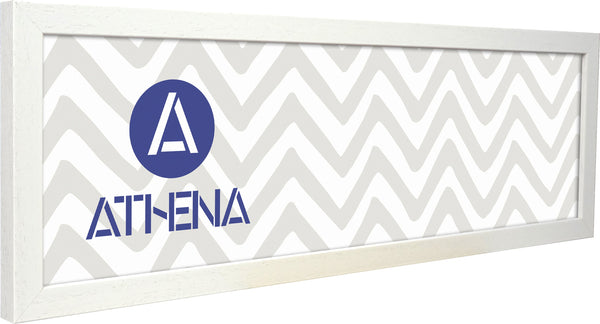 Athena White Woodgrain Block Thin Premium Wood Picture Frame