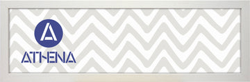 Athena White Woodgrain Block Thin Premium Wood Picture Frame - 0