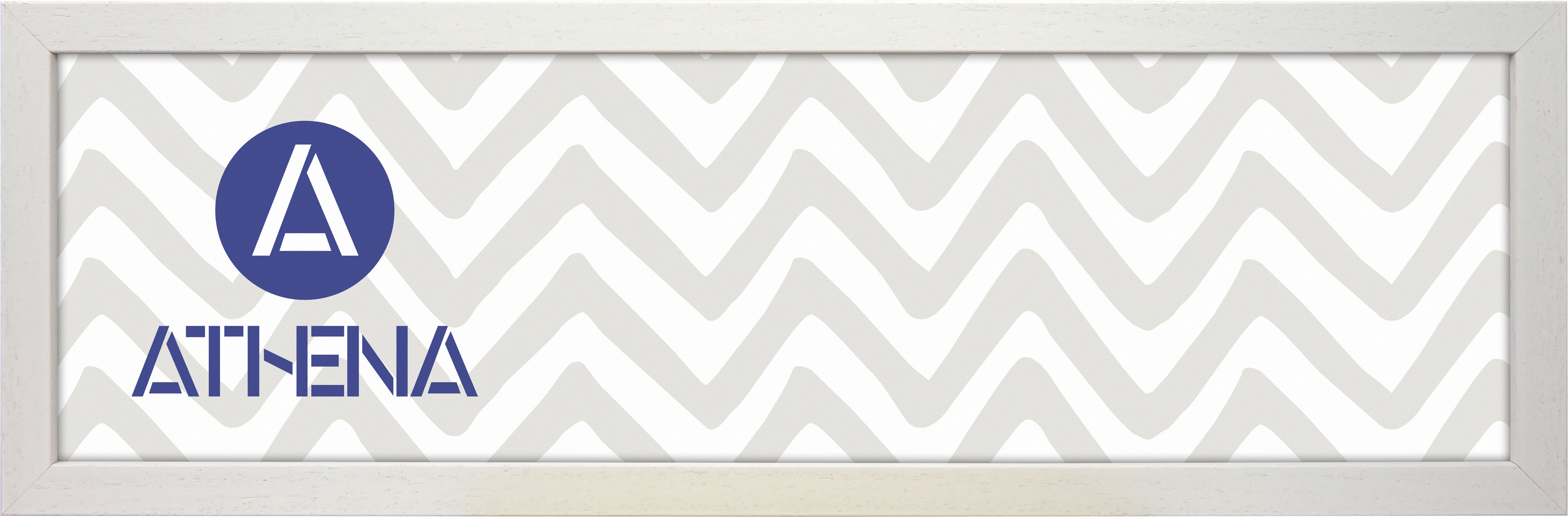 Athena White Woodgrain Block Thin Premium Wood Picture Frame - 0