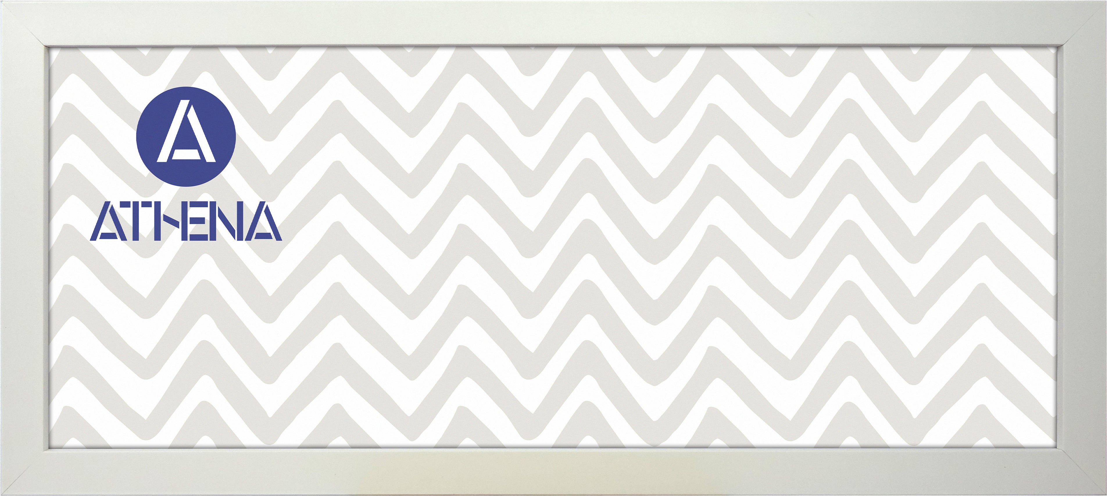 Athena Matt White Block Premium Wood Picture Frame