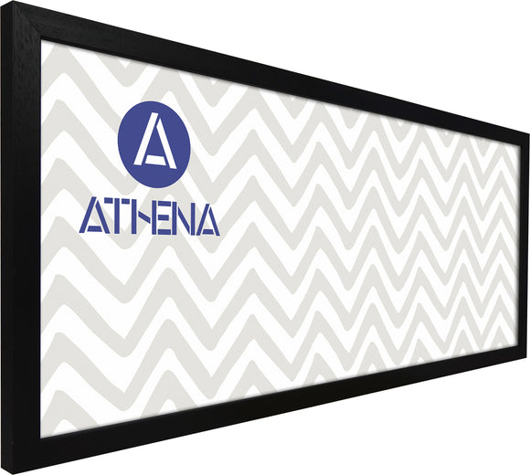 Athena Black Woodgrain Thin Block Premium Wood Picture Frame
