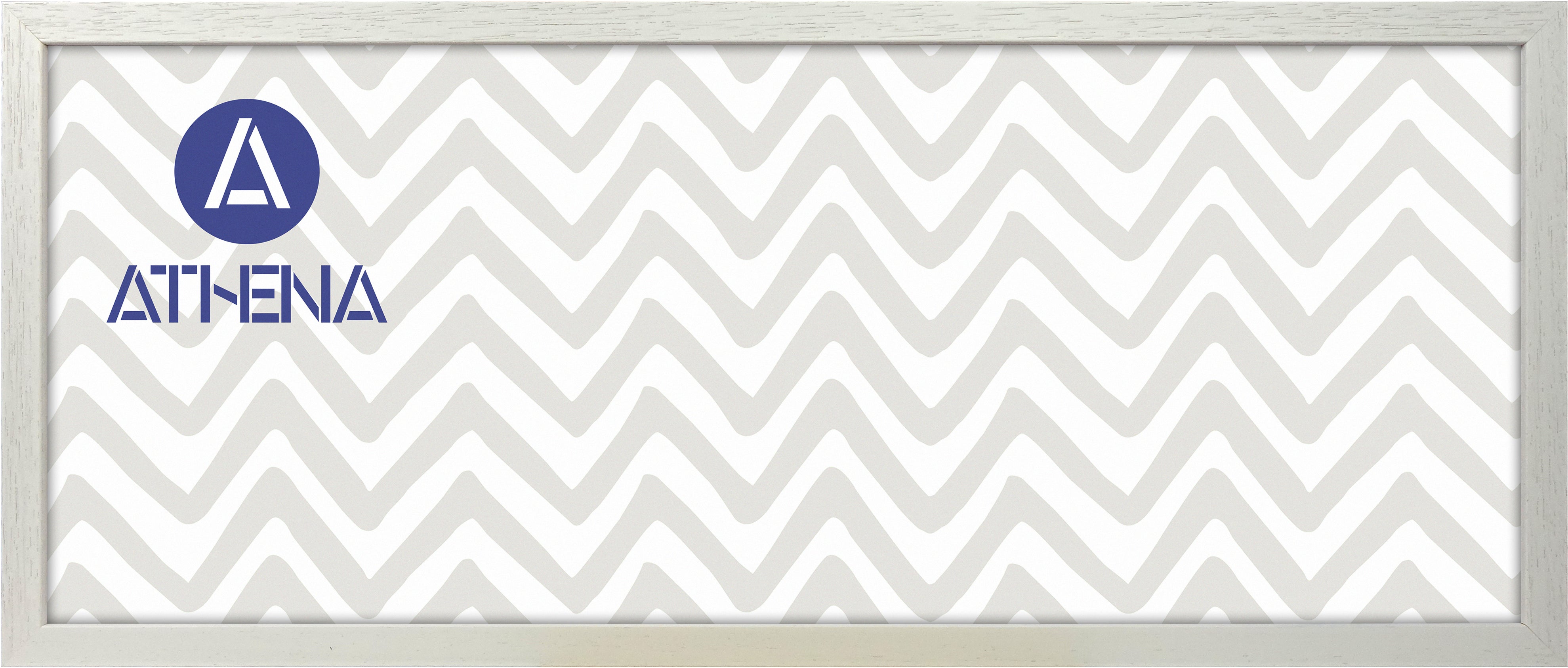 Athena White Woodgrain Block Thin Premium Wood Picture Frame