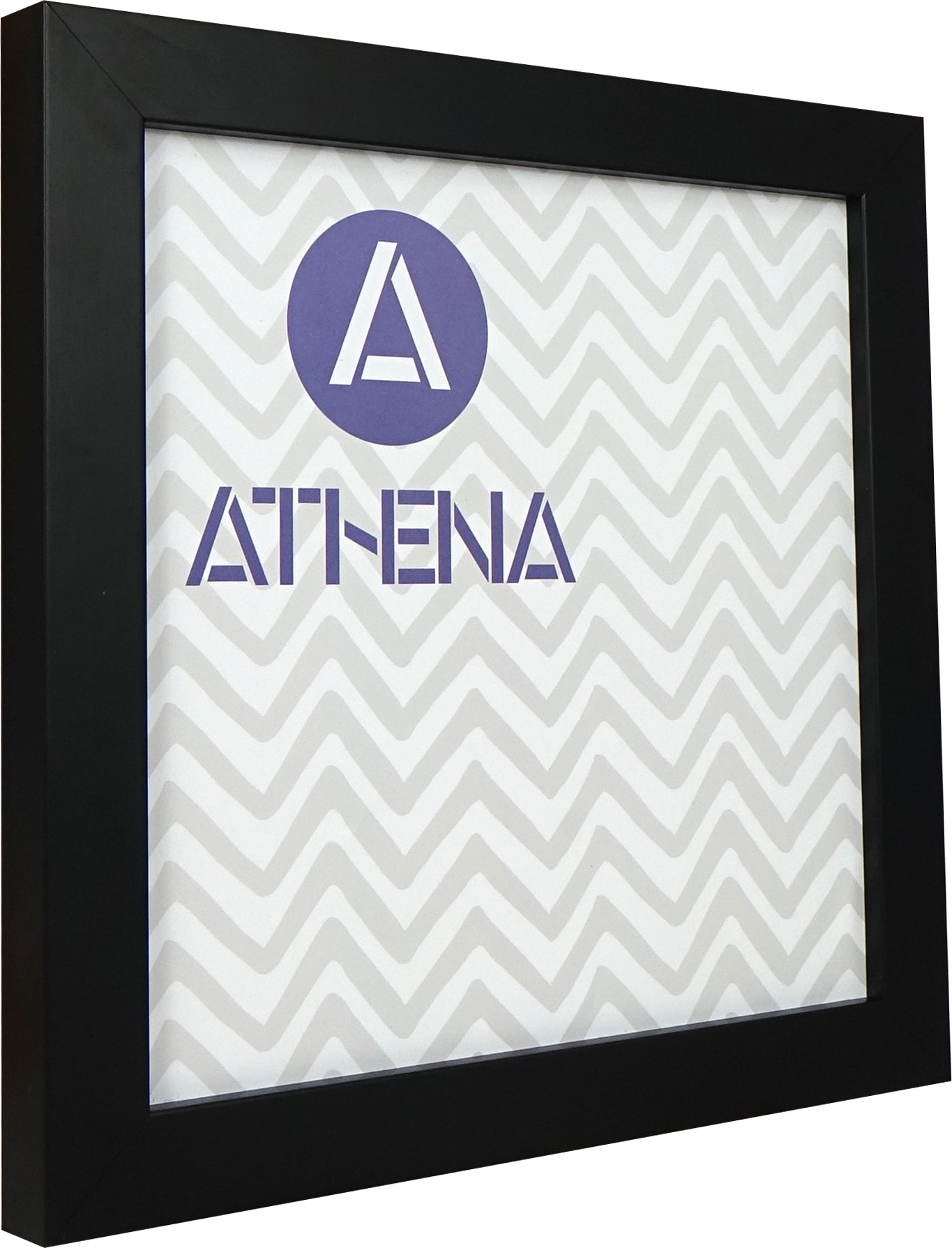 Athena Matt Black Block Premium Wood Picture Frame