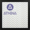 Athena Black Woodgrain Thin Block Premium Wood Picture Frame