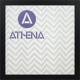 Athena Matt Black Thin Block Premium Wood Picture Frame - 0