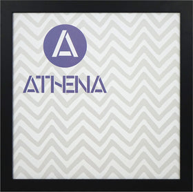 Athena Matt Black Thin Block Premium Wood Picture Frame