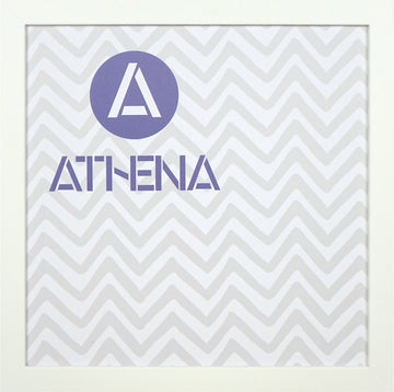 Athena Matt White Thin Block Premium Wood Picture Frame - 0