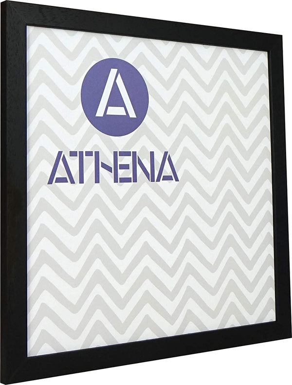 Athena Black Woodgrain Thin Premium Wood Picture Frame