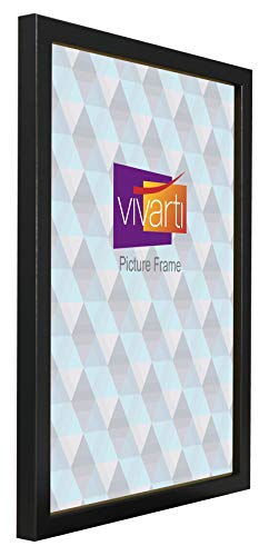 Vivarti Thin Box Matt Black Picture Frame - 0