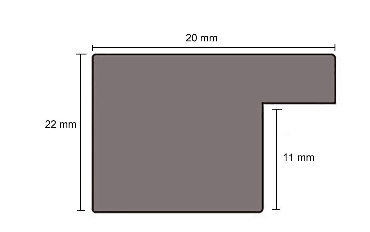 Vivarti Thin Box  Matt White Picture Frame