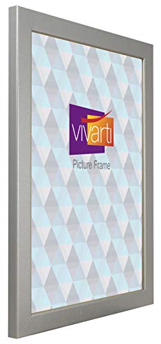 Vivarti Thin Matt Silver Picture Frame