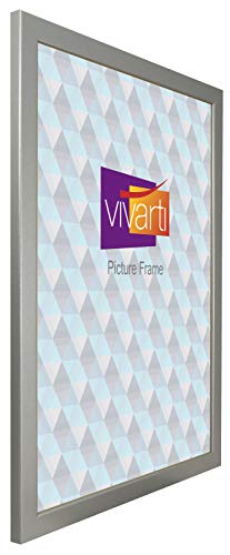 Vivarti Thin Matt Silver Picture Frame
