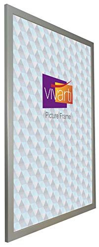 Vivarti Thin Matt Silver Picture Frame