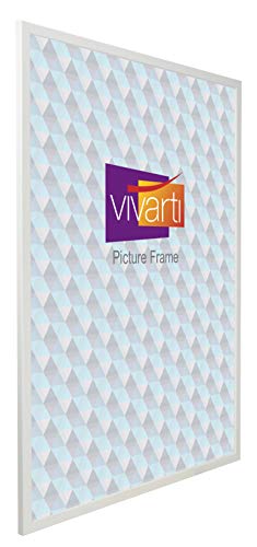 Vivarti Thin Matt White Picture Frame