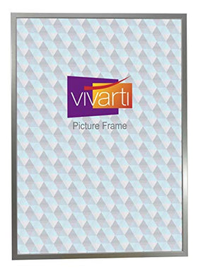 Vivarti Thin Matt Silver Picture Frame