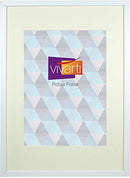 Vivarti Thin Mount Matt White Picture Frame-2
