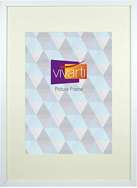 Vivarti Thin Mount Matt White Picture Frame - 0