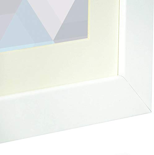 Vivarti Thin Mount Matt White Picture Frame