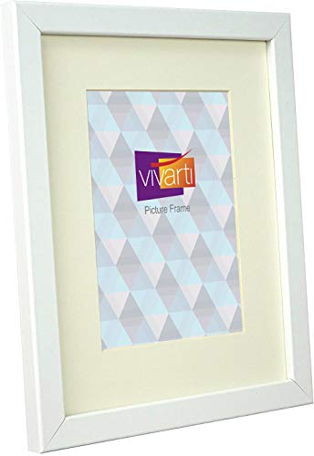 Vivarti Thin Mount Matt White Picture Frame