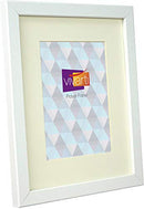 Vivarti Thin Mount Matt White Picture Frame-6