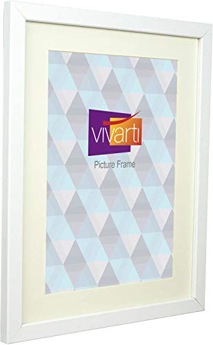 Vivarti Thin Mount Matt White Picture Frame