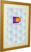 Vivarti Thin Mount Oak Picture Frame-5