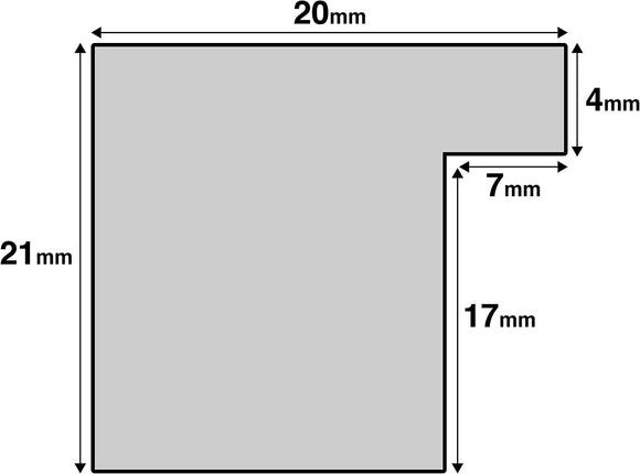 Athena Honey Oak Thin Block Premium Wood Picture Frame