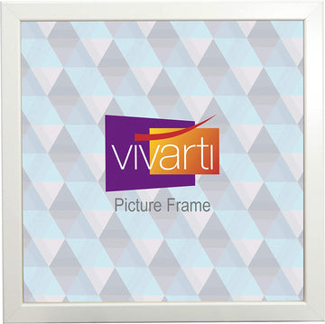 Vivarti Thin Box  Matt White Picture Frame - 0