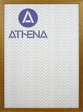 Athena Honey Oak Thin Block Premium Wood Picture Frame