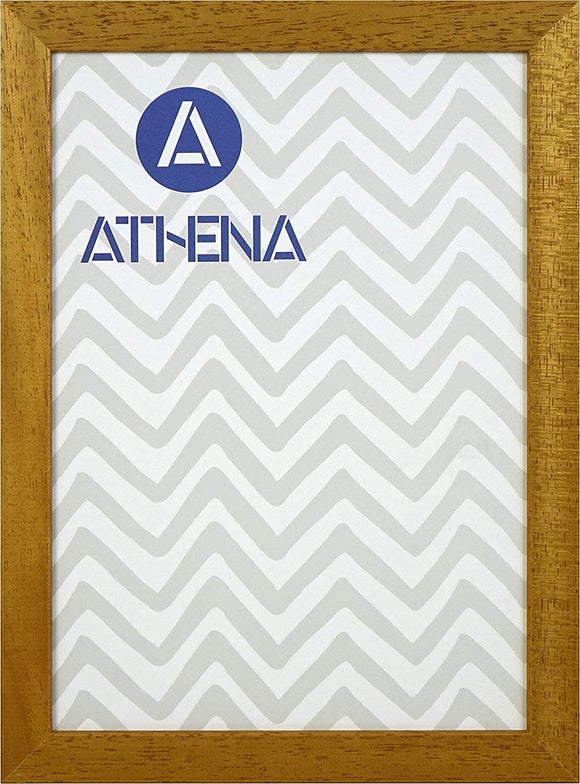 Athena Honey Oak Thin Block Premium Wood Picture Frame