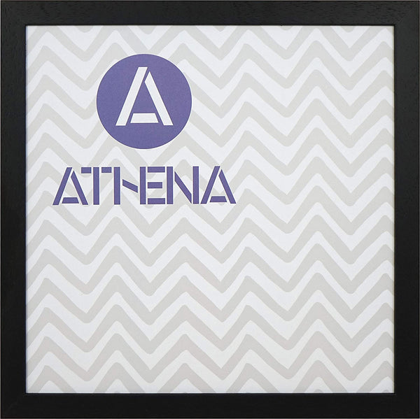 Athena Black Woodgrain Thin Premium Wood Picture Frame