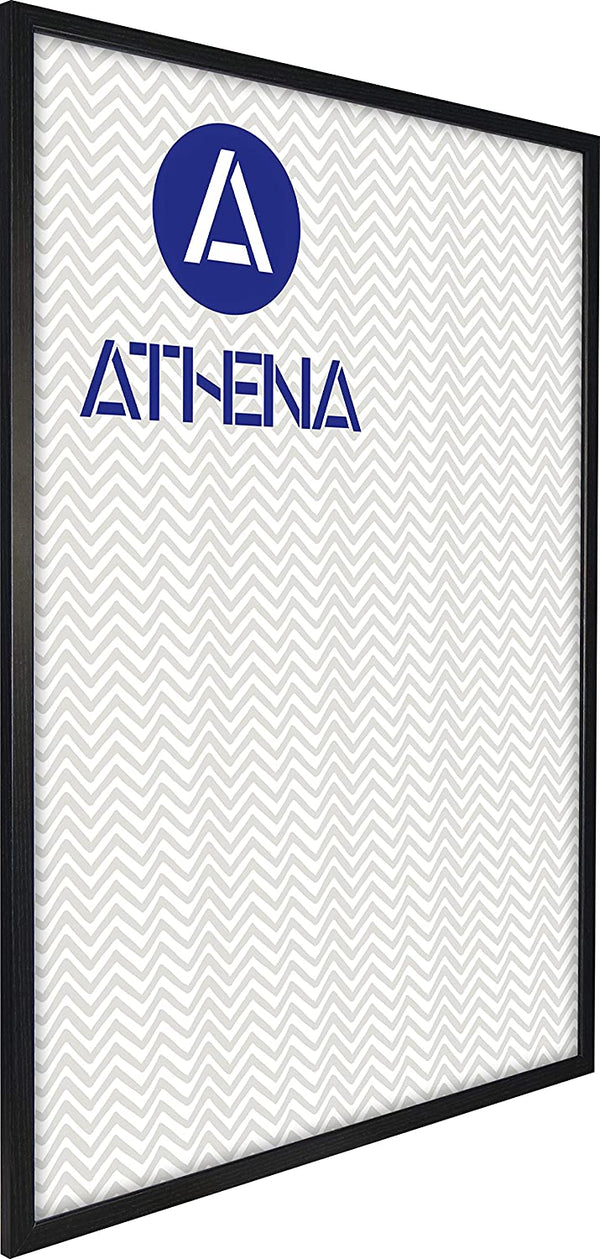 Athena Black Woodgrain Thin Premium Wood Picture Frame