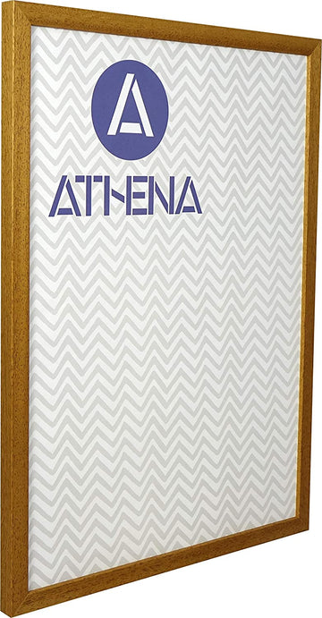 Athena Honey Oak Thin Block Premium Wood Picture Frame - 0