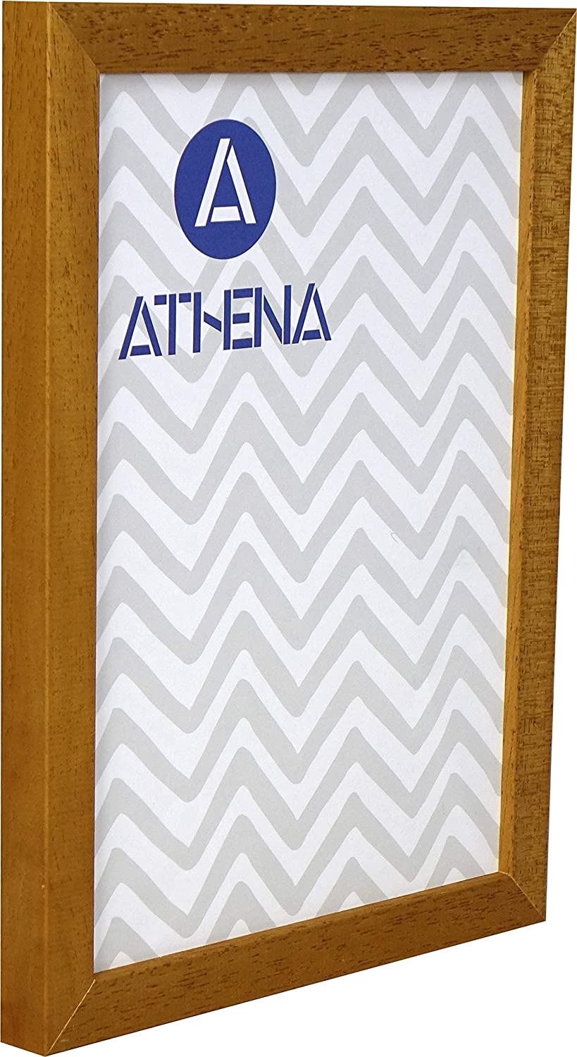 Athena Honey Oak Thin Block Premium Wood Picture Frame