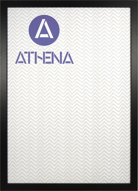 Athena Matt Black Block Premium Wood Picture Frame