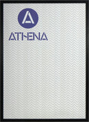 Athena Black Woodgrain Thin Block Premium Wood Picture Frame-1