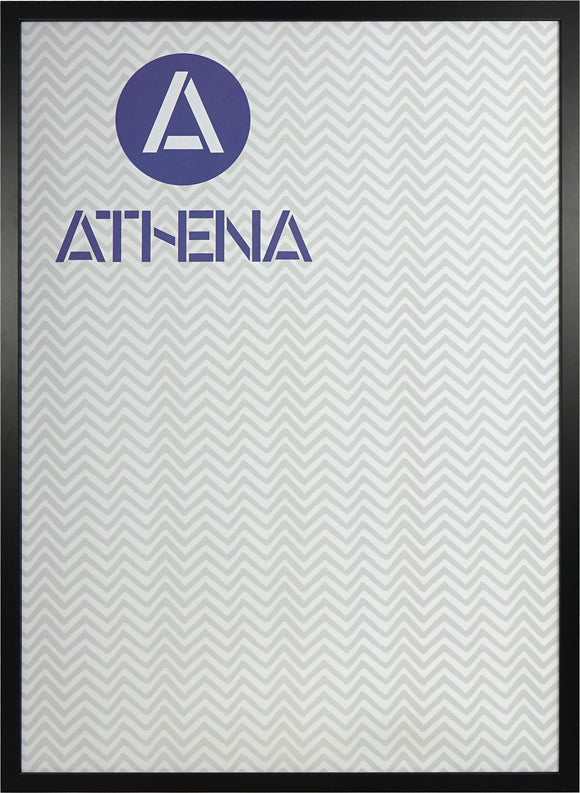 Athena Matt Black Thin Block Premium Wood Picture Frame