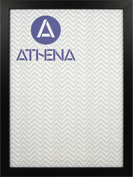 Athena Matt Black Block Premium Wood Picture Frame