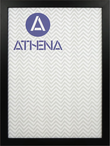 Athena Matt Black Block Premium Wood Picture Frame