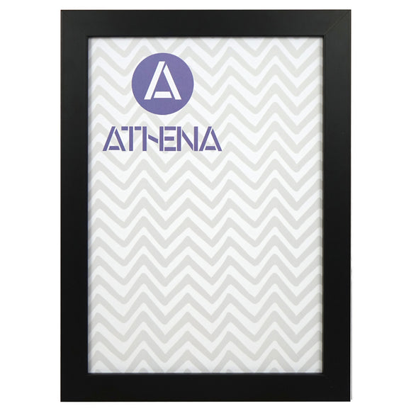 Athena Matt Black Block Premium Wood Picture Frame