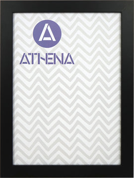 Athena Matt Black Block Premium Wood Picture Frame
