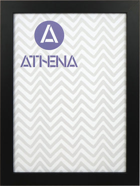 Athena Matt Black Block Premium Wood Picture Frame