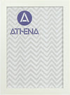 Athena Matt White Block Premium Wood Picture Frame