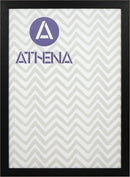 Athena Black Woodgrain Thin Block Premium Wood Picture Frame-20