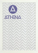 Athena Matt White Thin Block Premium Wood Picture Frame-3