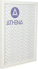 Athena White Woodgrain Block Thin Premium Wood Picture Frame-20