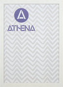 Athena White Woodgrain Block Thin Premium Wood Picture Frame-19