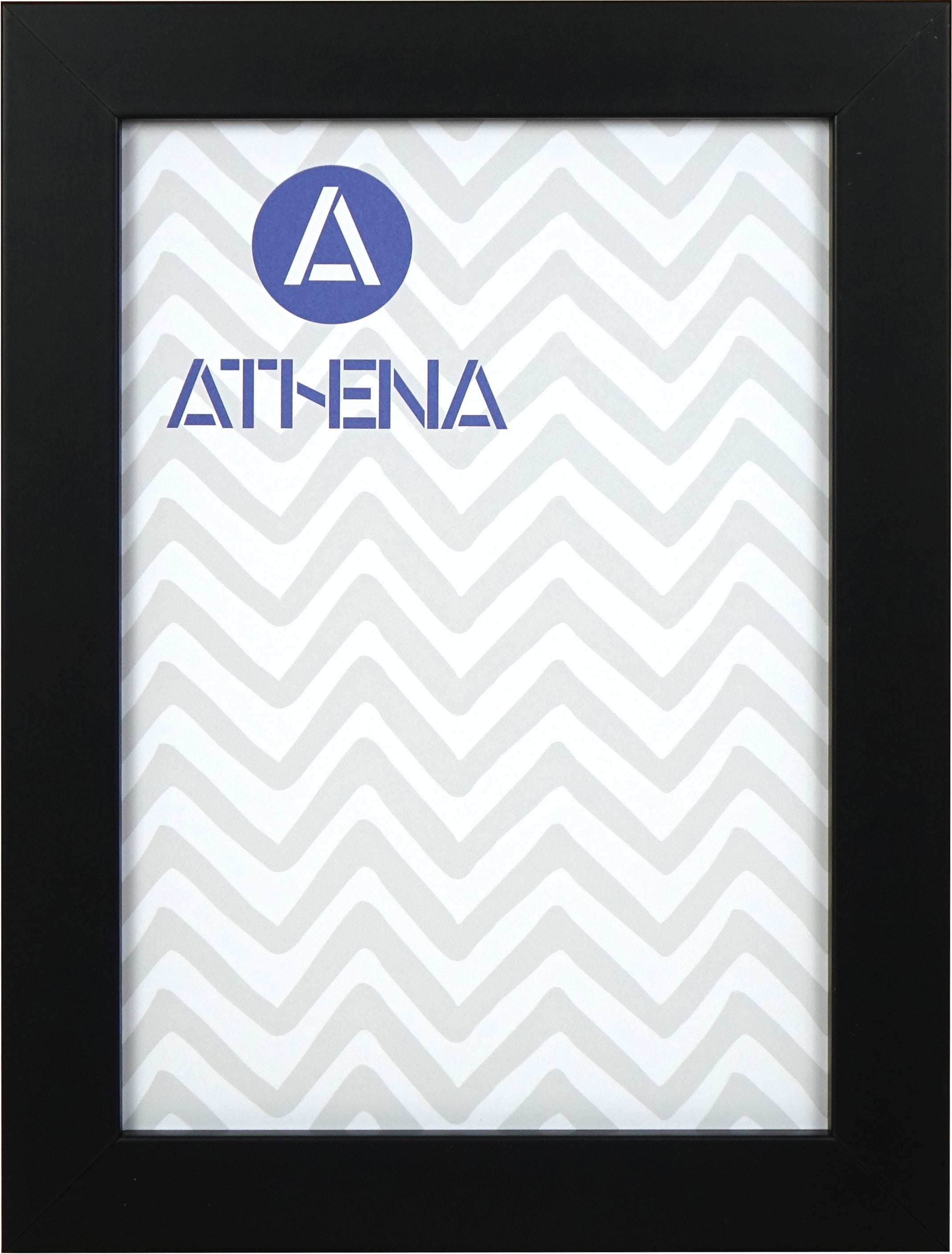 Athena Matt Black Block Premium Wood Picture Frame