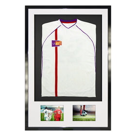 Vivarti DIY Sports Shirt Display 3D + Double Aperture Gloss Black Frame