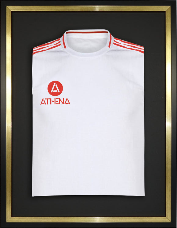 Athena Premium Wood DIY Sports Shirt Display Standard Black Frame